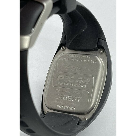 Polar FS3C Dark Gray Fitness Watch Wrist Heart Rate Monitor WR 50M Rubber Band - Picture 4 of 8